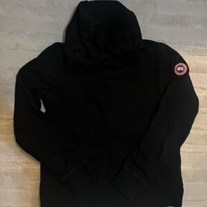Black Hoodie with Logo Patch
